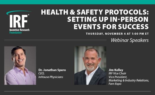 IRF Webinar: Health & Safety Protocols: Setting Up In-Person Events for Success