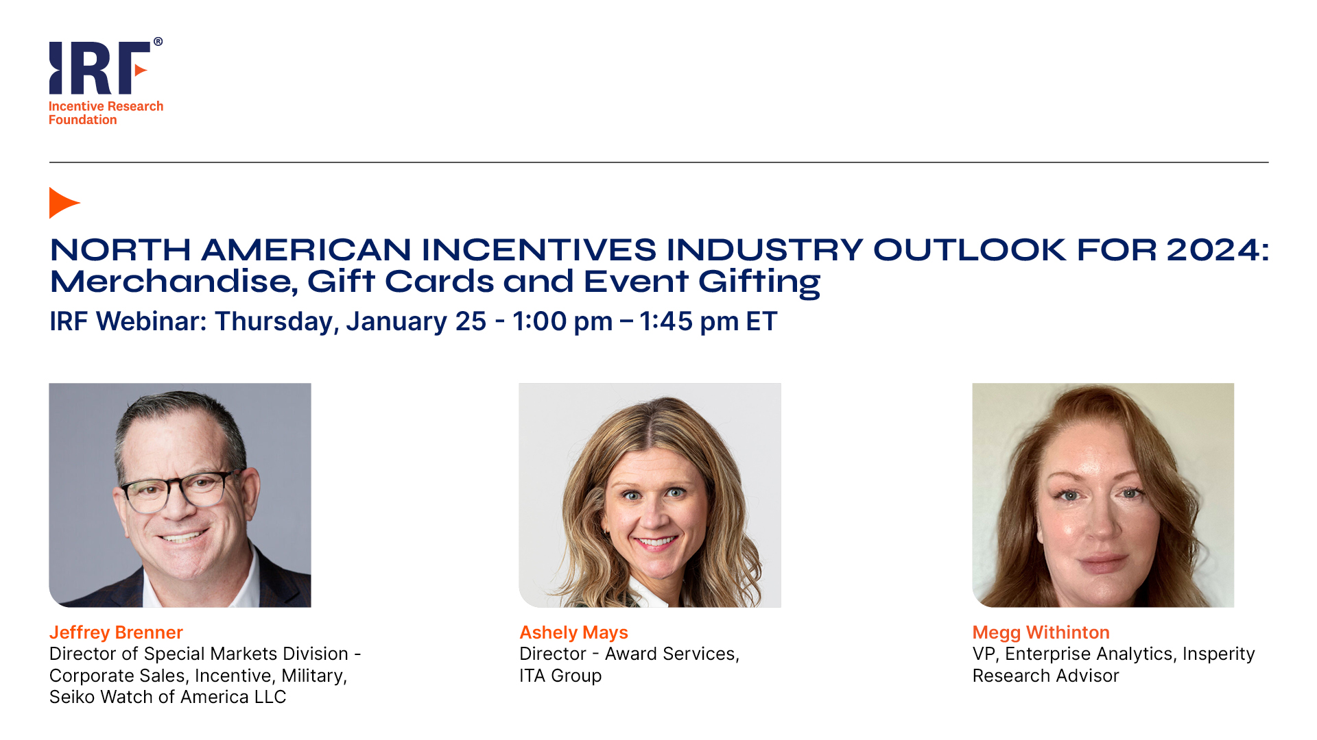 IRF Webinar: 2024 Industry Outlook for North America: Merchandise, Gift Cards and Event Gifting 