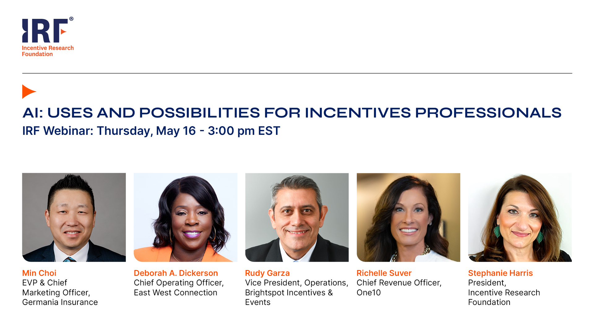 IRF Webinar: AI- Uses and Possibilities for Incentives Professionals