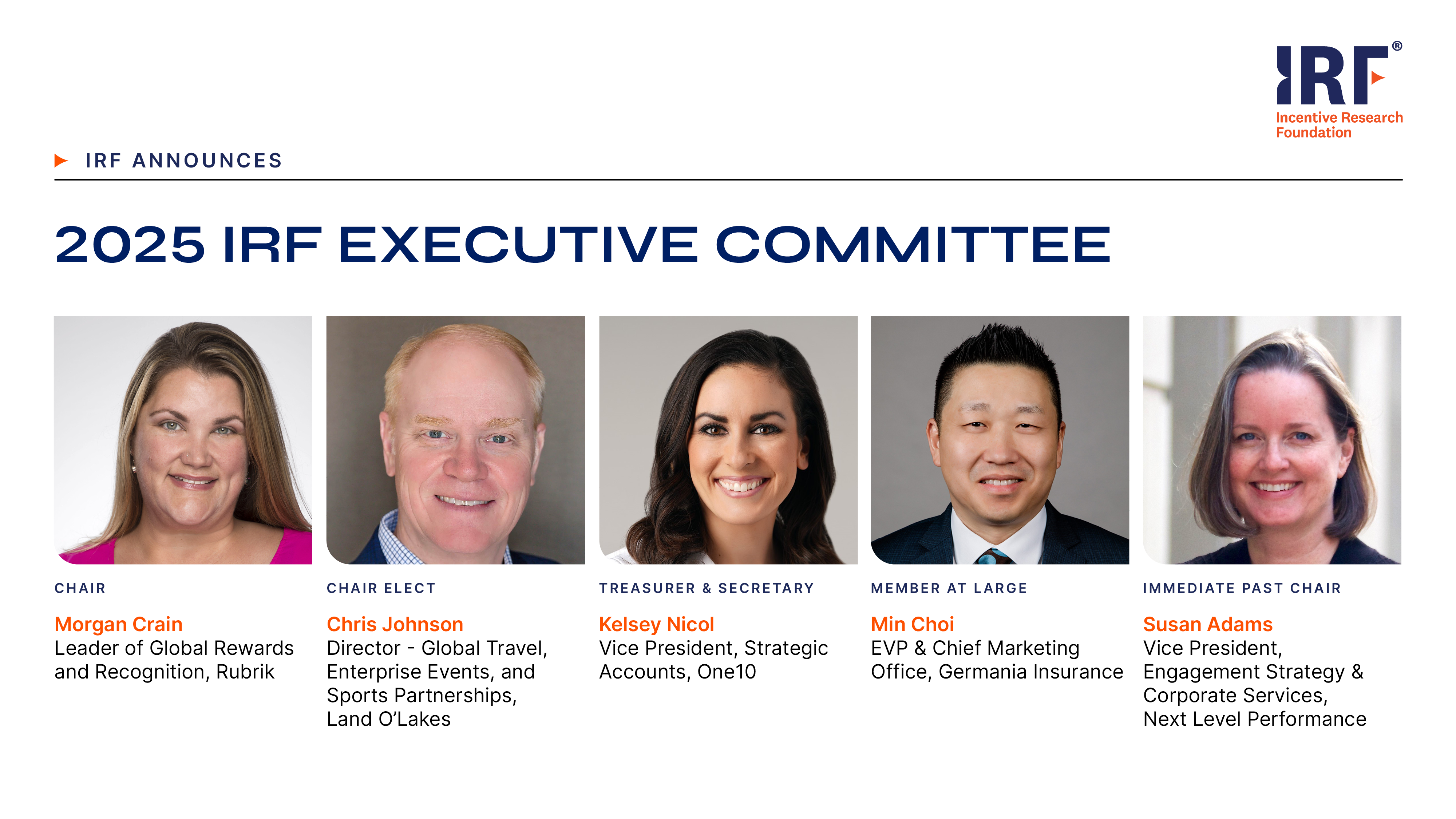 Incentive Research Foundation Elects 2025 Officers