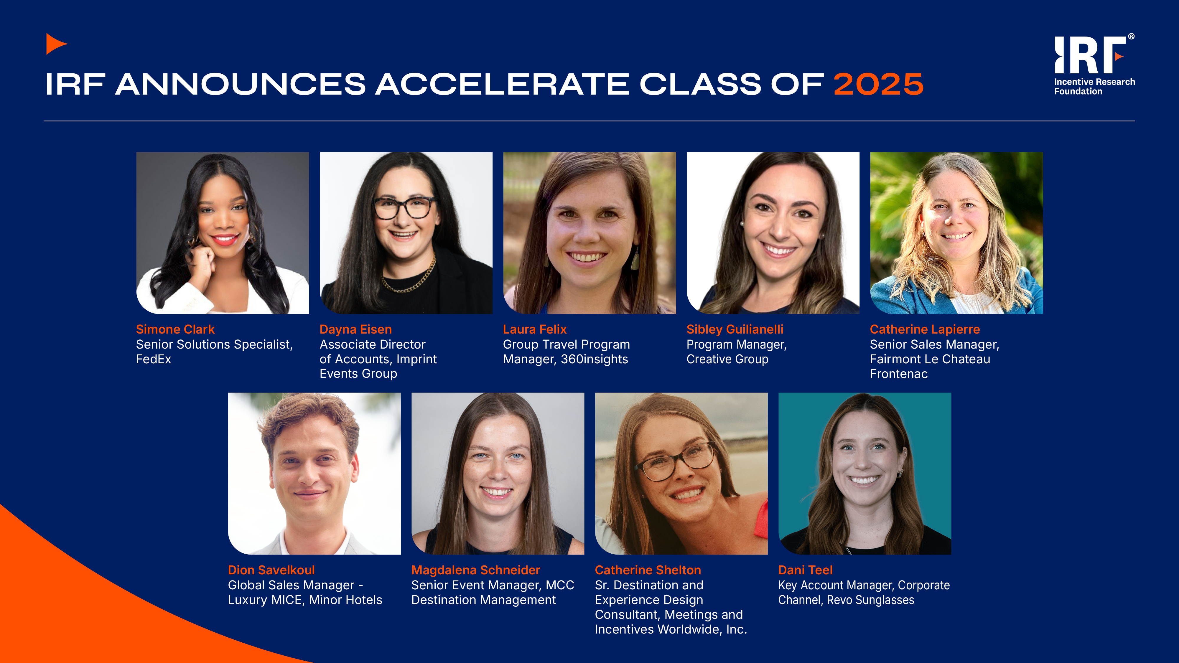 IRF Announces Accelerate Class of 2025 